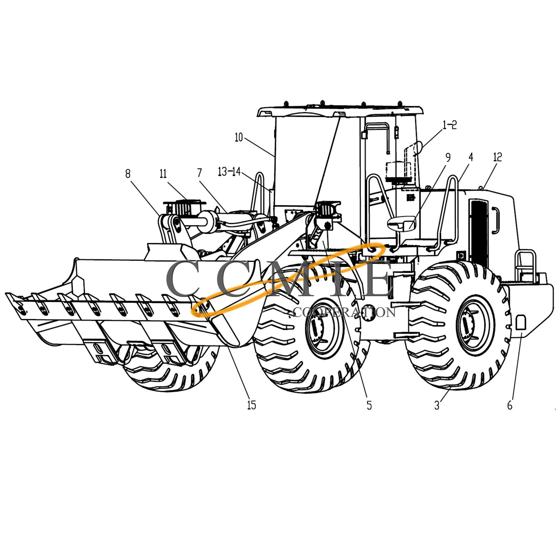 徐工装载机配件前中后传动轴 LW300KV/LW300KN/LW300FM/LW330RU