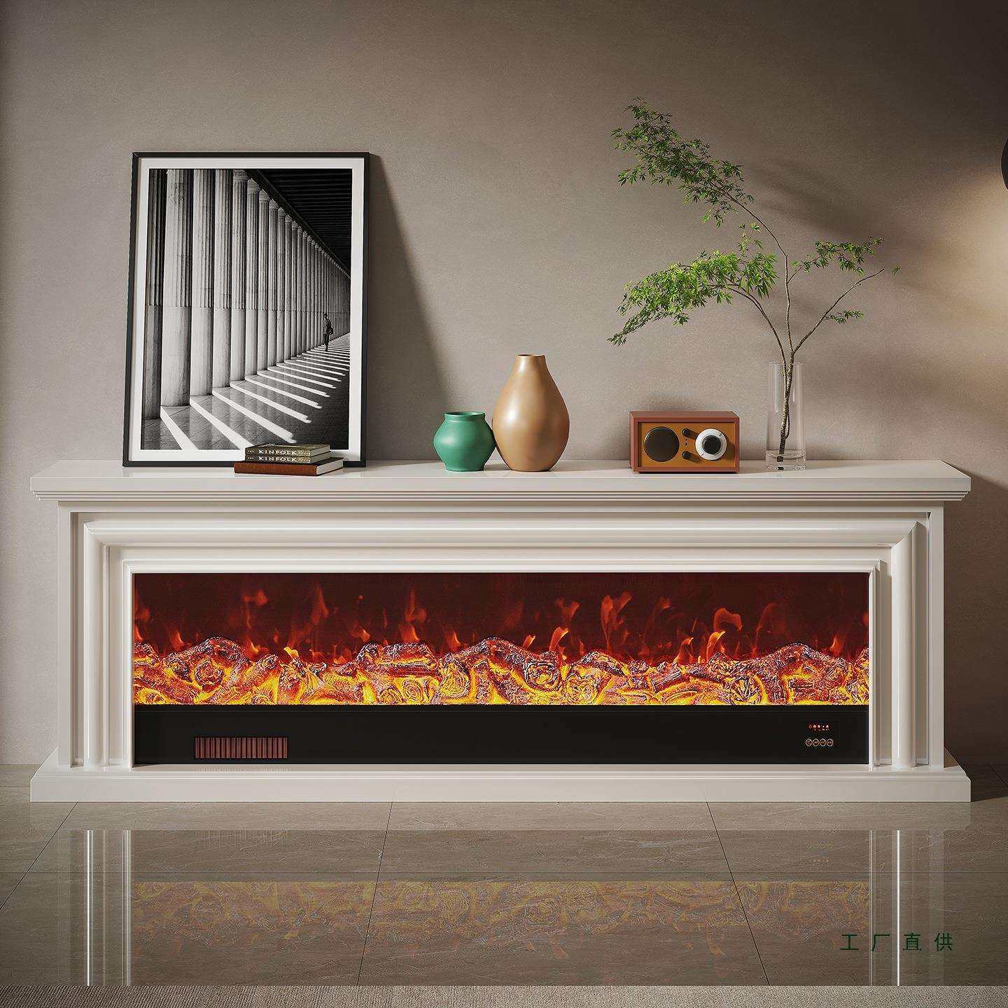 法式壁炉电视柜电子仿真火焰客厅取暖现代简约民宿高端装饰柜轻奢