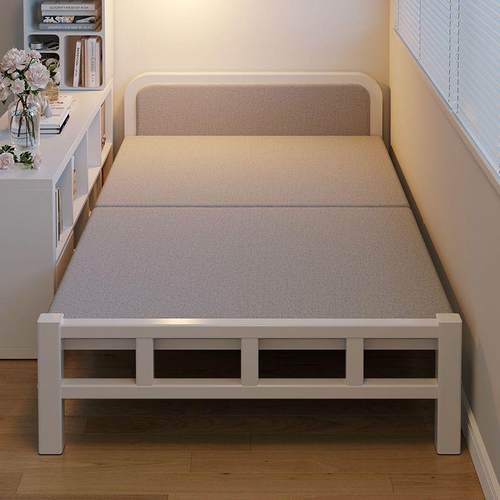 单人床家用折叠床出租房小床卧室加床一米二简易床成人1米5双人床