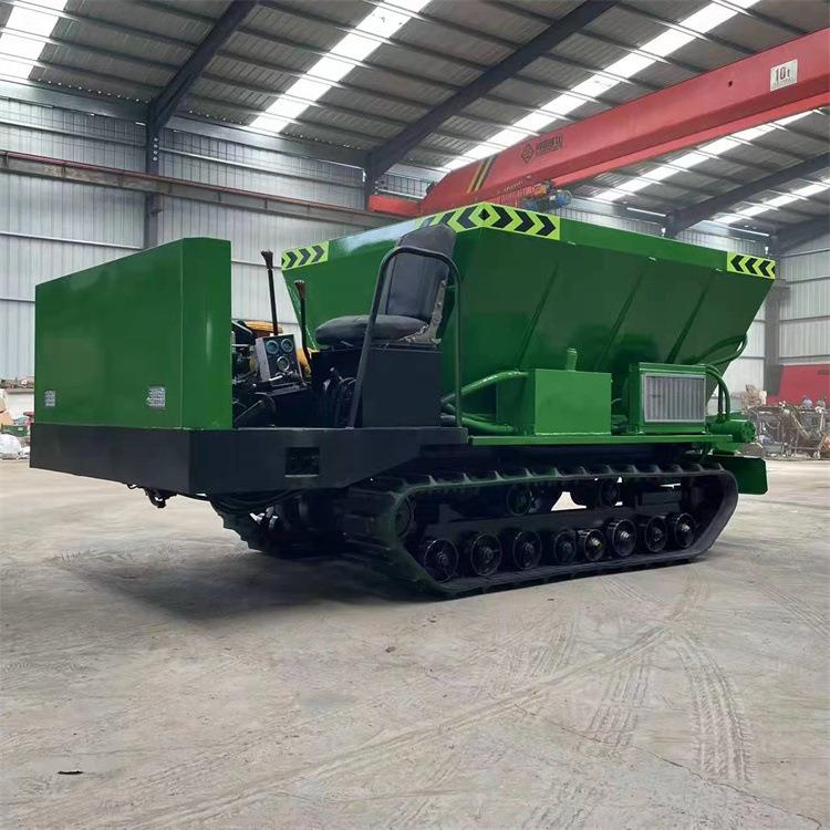 履带撒粪车农用抛粪车水田洼地粪肥撒肥车