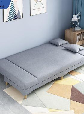 可折叠沙发床两用小户型沙发出租房卧室客厅简易布艺沙发新品