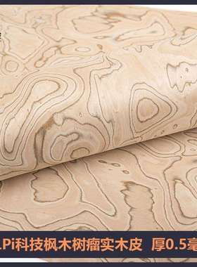 朗盛意大利ALPI科技枫木树瘤实木厚皮设计师款高档木皮饰面板贴皮