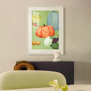 客厅餐厅挂画装饰画丰收图水果壁画摆台现代艺术画大气公寓家居画