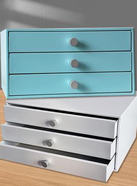包邮收纳可抽拉桌面抽屉柜钢制多层分类小抽屉柜子简易收纳柜