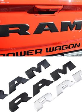 适用于公羊道奇RAM尾箱标皮卡改装尾门贴标15002500尾标大号车贴