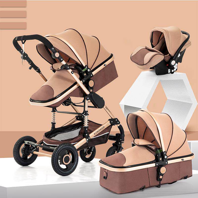 高景观婴儿推车多功能可坐躺双向四轮避震折叠新生儿童手推车宝宝