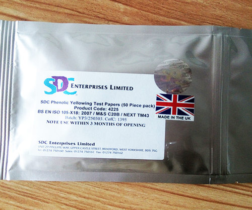 SDC酚醛黄变控制织物 酚黄控制布 纺织品衣服黄变测试评估耗.