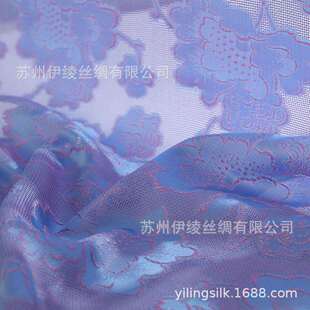 铁木机色织四经绞罗布料真丝花罗中式汉服面料吴罗织造技艺非苏罗