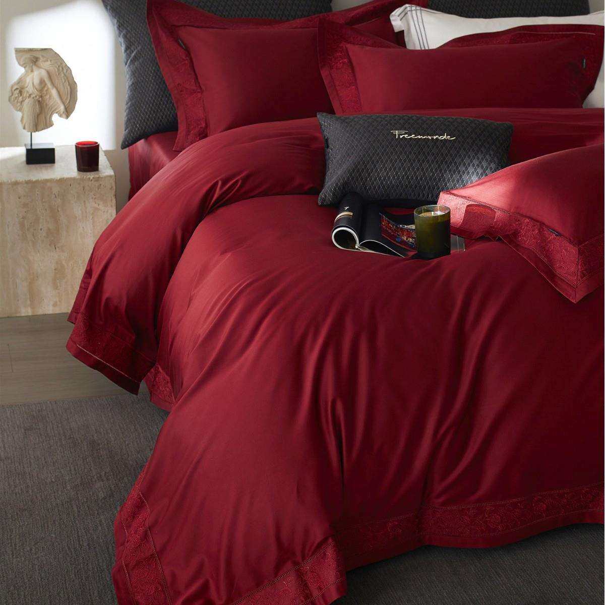 现代风婚庆大红蕾丝高定寝具陪嫁喜庆床品高端纯棉长绒棉四件套家,鲜花速递/花卉仿真/绿植园艺,割草机/草坪机,淘宝优惠券,粉丝福利购,淘宝优惠卷