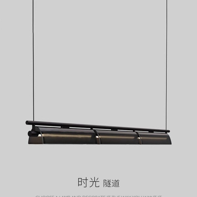 意式极简餐厅吊灯工业风高级感设计师轻奢创意长条餐桌饭厅吧台灯