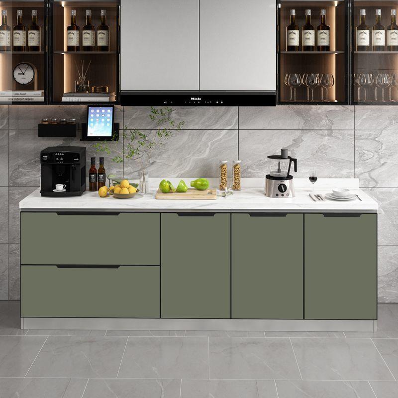 岩板台面厨房橱柜家用易打理橱柜一体式灶台柜简易经济型出租房柜