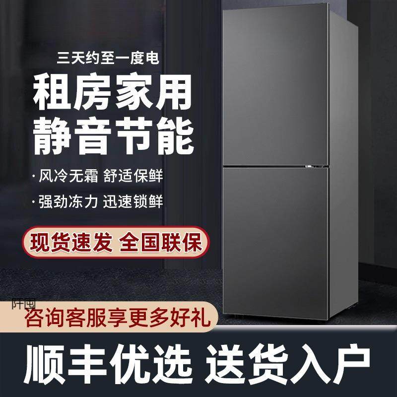 冰箱一级能效小型家用双开门出租房屋用宿舍办公室三门小户型