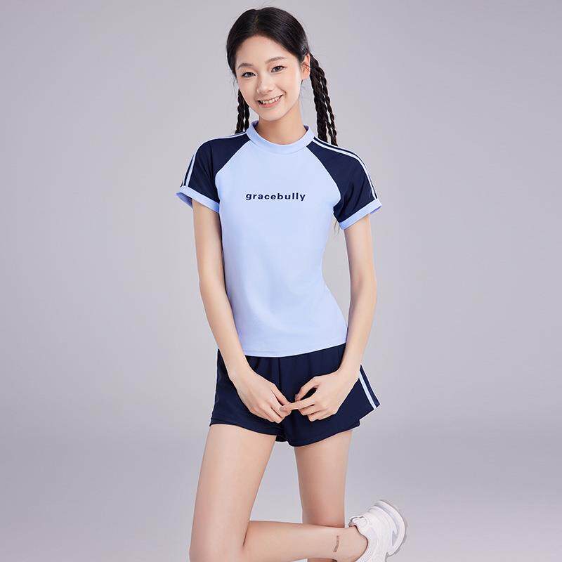 2025新款儿童泳衣温泉女孩女童泳装中大童青少年学生分体少女泳衣