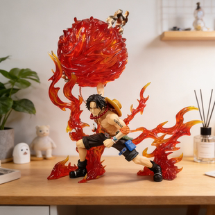 海贼王炎帝艾斯手办摆件房间桌面装饰品二次元礼物男生解压ins风