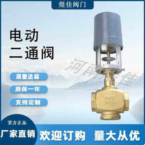 厂家供应BV200黄铜电动二通阀黄铜比例积分调节阀二通阀