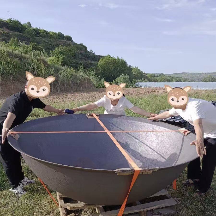 特大号一米五大铁锅老式烧柴生铸铁锅火锅底料豆腐用铁锅熬汤杀猪