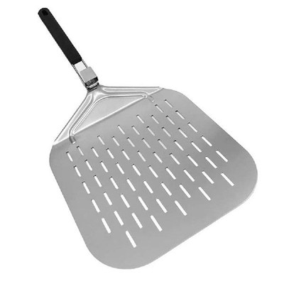 Stainless Steel Perforated PizzaH Paddle with Foldable