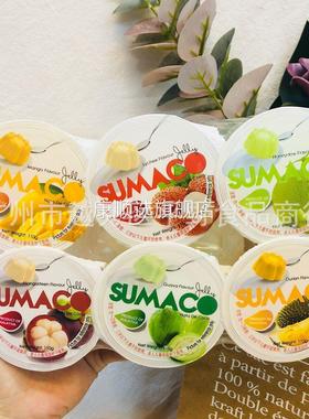 泰国进口素玛哥牌综合口味果冻含椰纤果布丁6杯装660g