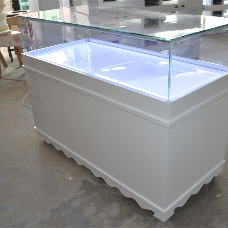 饰品柜玉器精品展示柜台展柜陈列柜中岛柜欧式珠宝展示柜