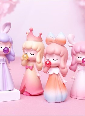 梦幻少女心车载h摆件吹泡泡女孩树脂工艺品蛋糕装饰创意生日礼物