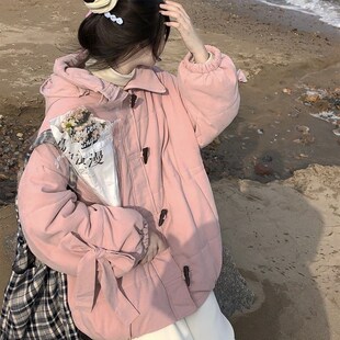 奶fufu棉衣棉服女新款冬季加厚C保暖甜妹小个子羽绒面包服闺蜜外