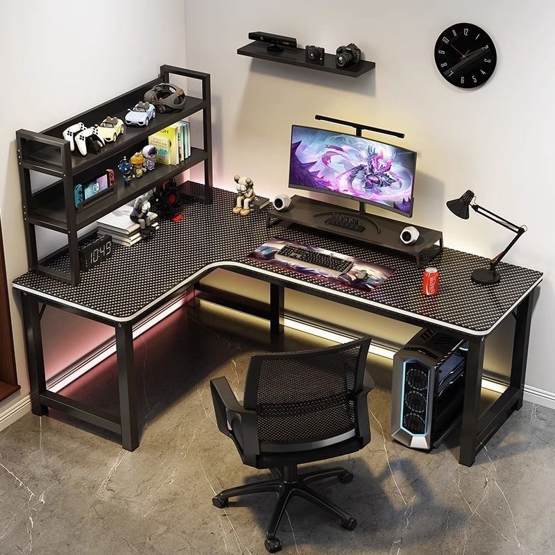 转角书桌家用电脑桌台式简约L型双人办公桌卧室拐角学生写字桌子