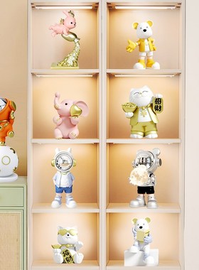 高档轻奢电视柜办公室客厅酒柜装饰E品太空人家居玄关组合套装摆