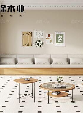 小户型高箱储物榻榻米沙发两用现代简约客厅抽拉式卡座功能沙发