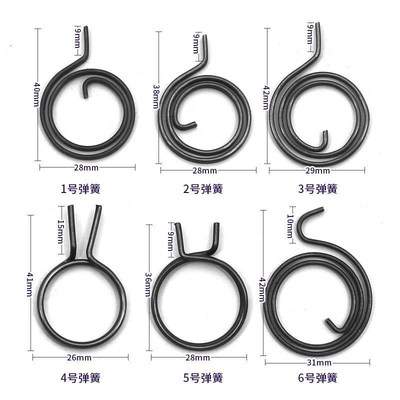 门锁把手卡簧防盗k门复位扭簧绣钢大门锁具配件通用防盗锁弹簧大