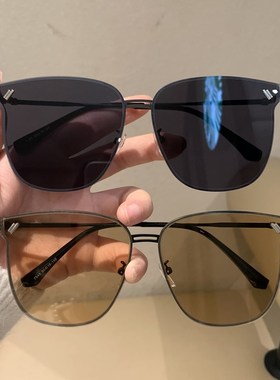 2024新款浅色茶色太阳眼镜女士气质级感墨镜旅行拍照遮阳眼镜女