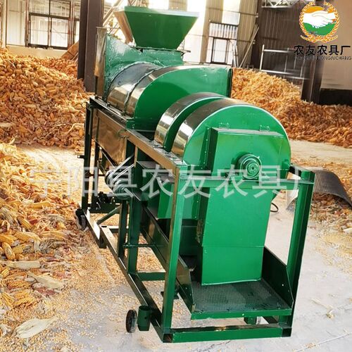 玉米脱粒机包谷打粒机柴油机版水稻谷子高粱打穗机4吨拖拉机牵引