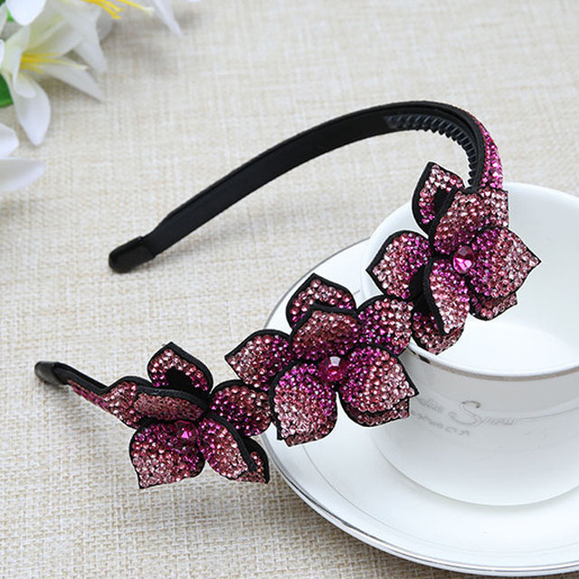 新款韩国发箍韩版时尚推荐发饰百搭水钻头箍优雅盘发头饰发卡头花