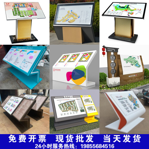商场发光导视台斜面落地导视大厅指示楼层索引室内导向指引图