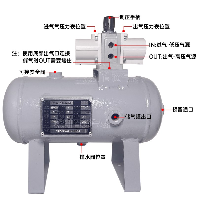 MC气动增压VB10-02/VB20-0/VB-0GN压缩空气增压器