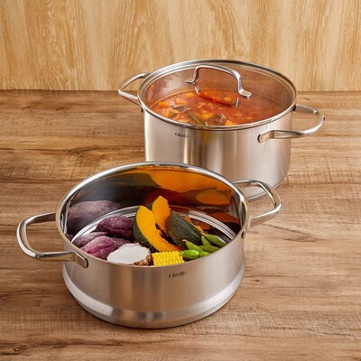 zz喜时闻道煲汤锅蒸锅电磁炉燃气通用