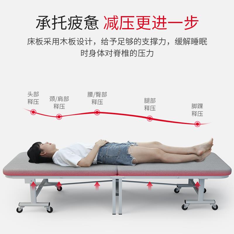 瑞仕达床办公室午休躺椅单陪护结实耐用午睡床