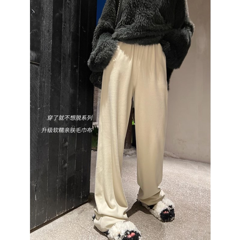 孕妇裤子春秋款外穿休闲打底阔腿裤孕早期春季2025新款春装直筒裤