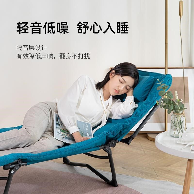 我飞折叠床家用单人午休床办公室午睡Q易多功能便携躺椅