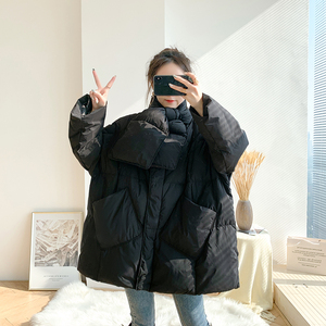 孕妇羽绒棉服冬孕后期新款宽松时尚款秋冬季怀孕期外套冬装女棉衣