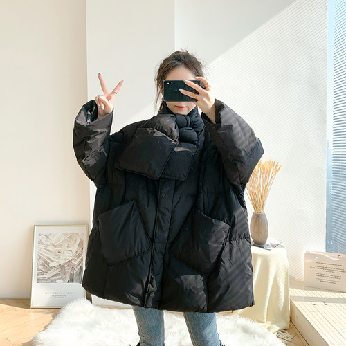 孕妇羽绒棉服冬孕后期新款宽松时尚款秋冬季怀孕期外套冬装女棉衣