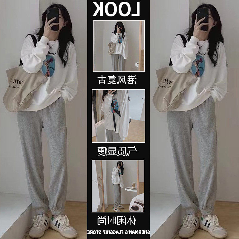 哺乳卫衣秋装新款百搭休闲套装产后喂奶上衣外穿哺乳衣外出辣妈款