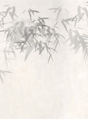 中式淡雅水墨竹子电视沙发背景墙纸民宿壁布茶室书房酒店定制壁画