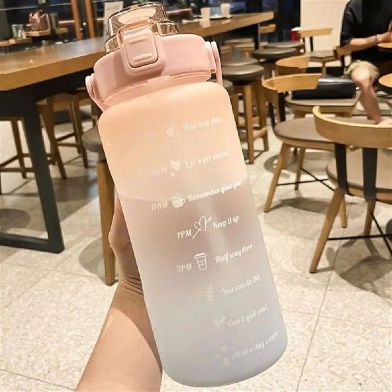 Liters Water kBottle Motivational Drinking Bottle Sports