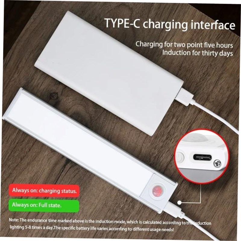 Night Light TYPE-C USB Lights MotionH Sensor LED Three color
