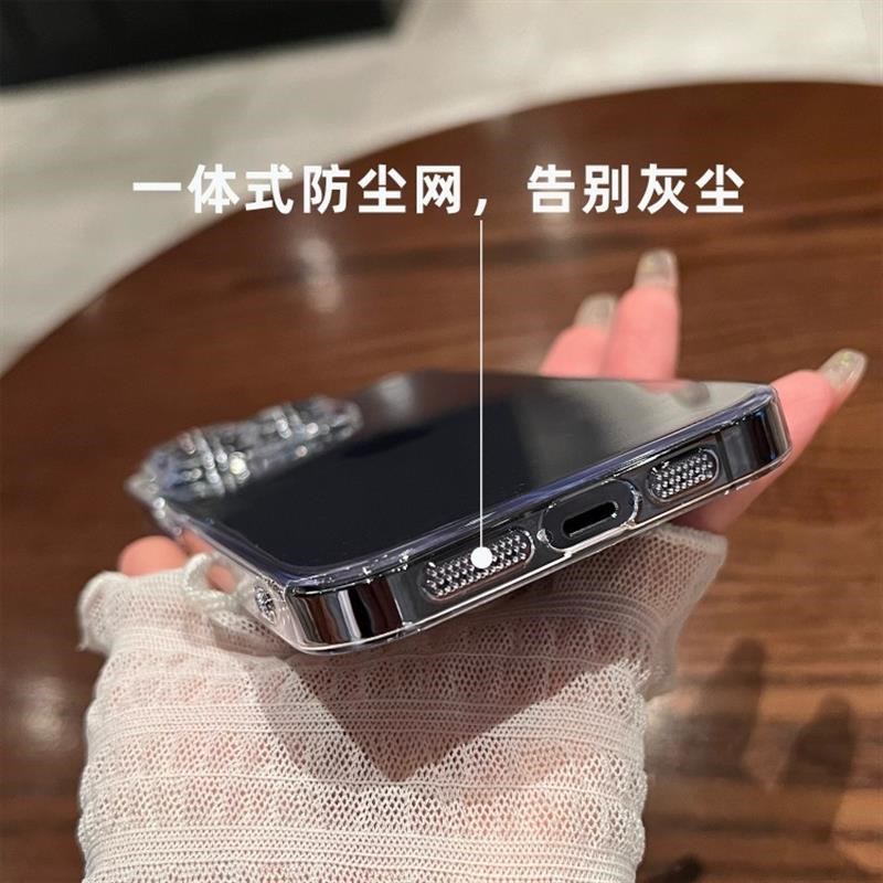 适用iPhone16g 15 14 Pro Max Hard Case w/ Lens Protect Glass
