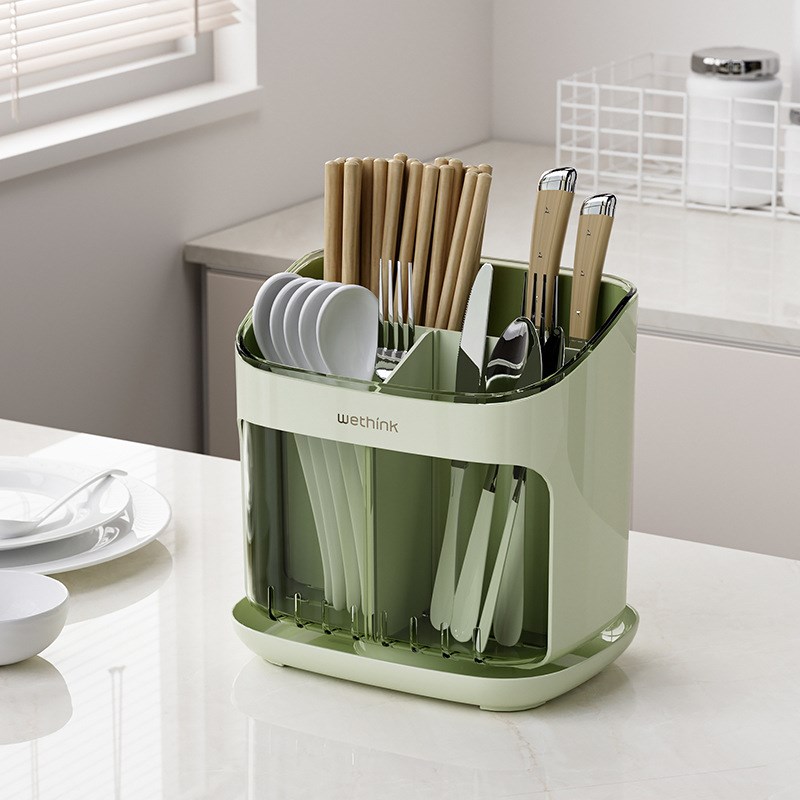 Spoon Fork Chopstick Storage Holder Box KitQchen Drain Rack