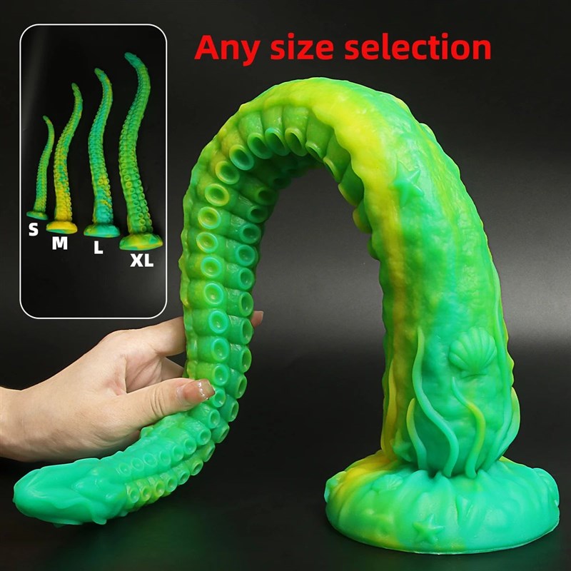 Long Butt Plug Tentacle Dildo PeniFs Progressive Vagina Octo
