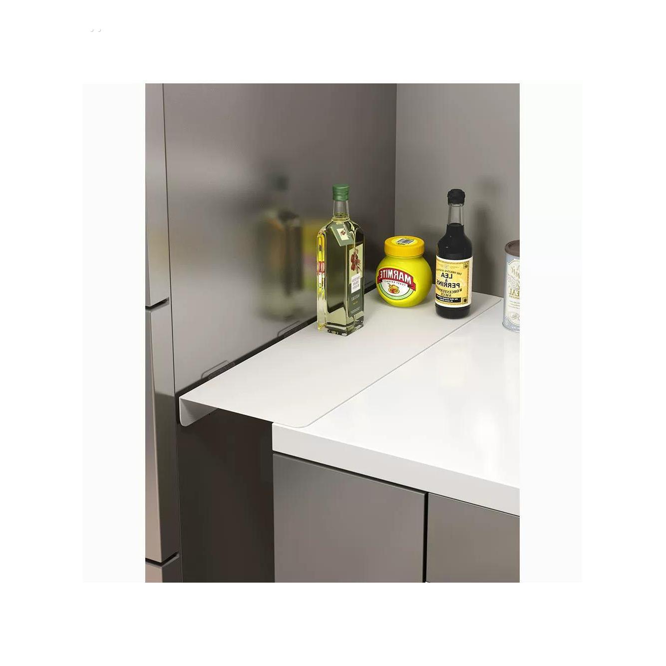 厨房台面延长板夹缝板墙上免打孔收纳架置物架桌面窄缝挡板延伸板