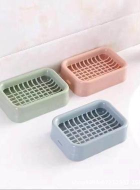 卫生间香皂盒沥水免打孔不带盖便携皂架学生宿舍洗衣肥皂香罩盒