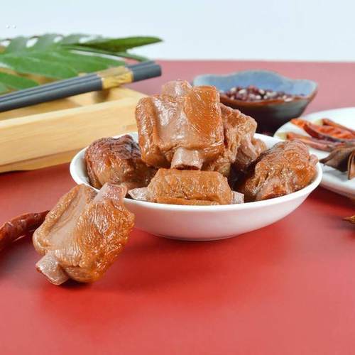 PVC仿真排骨道具模型创意仿真食物红烧排骨抖音同款恶搞整蛊道具